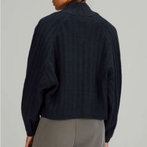 lululemon Twin Rib Sweater Wrap Navy Size XS/S NWT